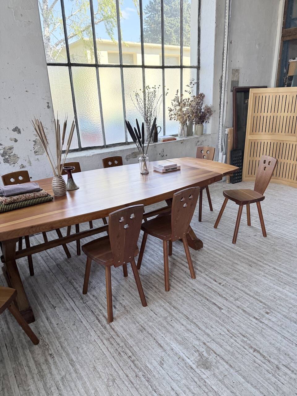 Mountain furniture set with table and 8 chairs Malmvall.