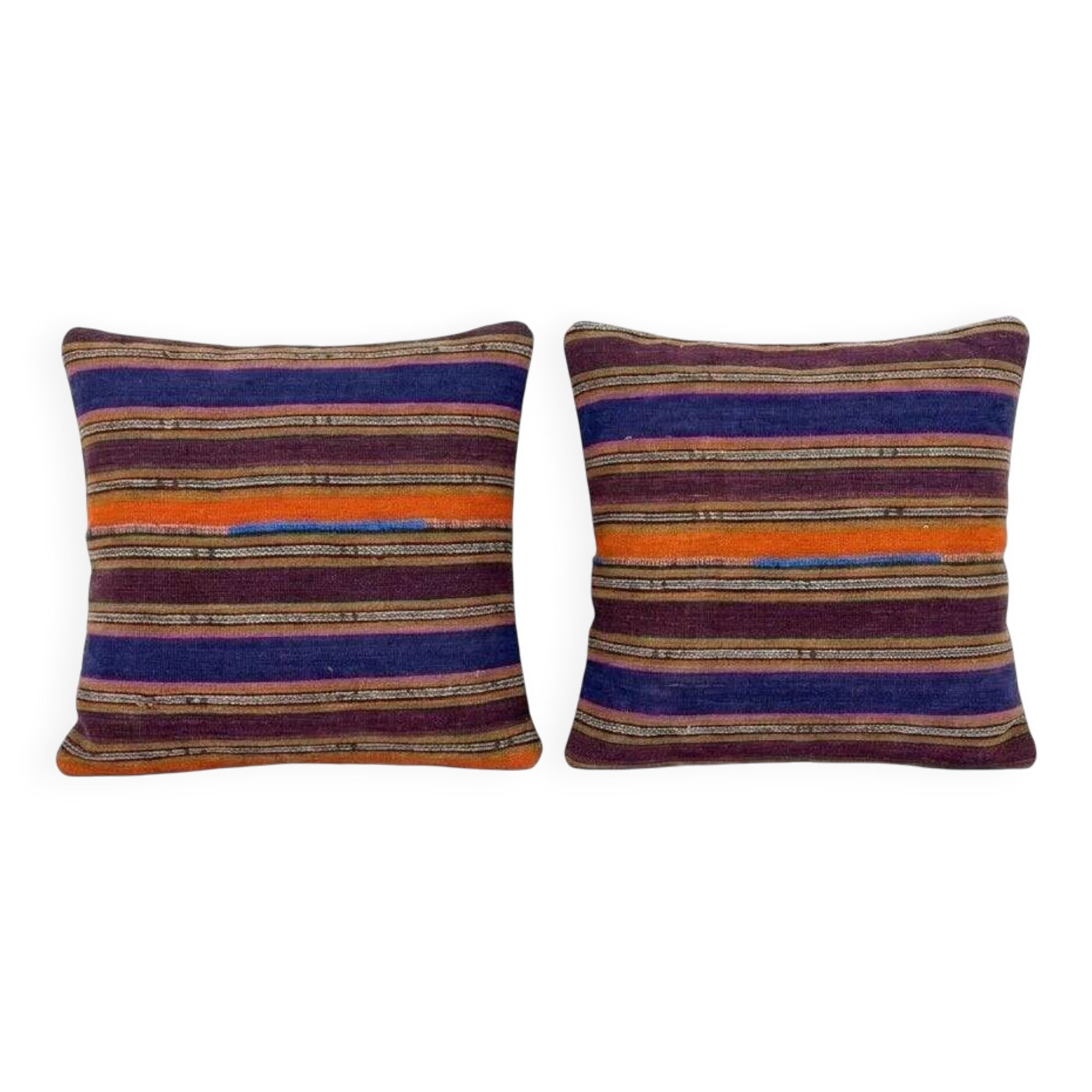 Set of 2 vintage Turkish cushion covers 56x58 cm