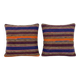 Set of 2 vintage Turkish cushion covers 56x58 cm