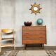 Commode chiffonnier teck vintage pieds fuseaux 1950 60