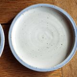 5 assiettes à dessert en grès