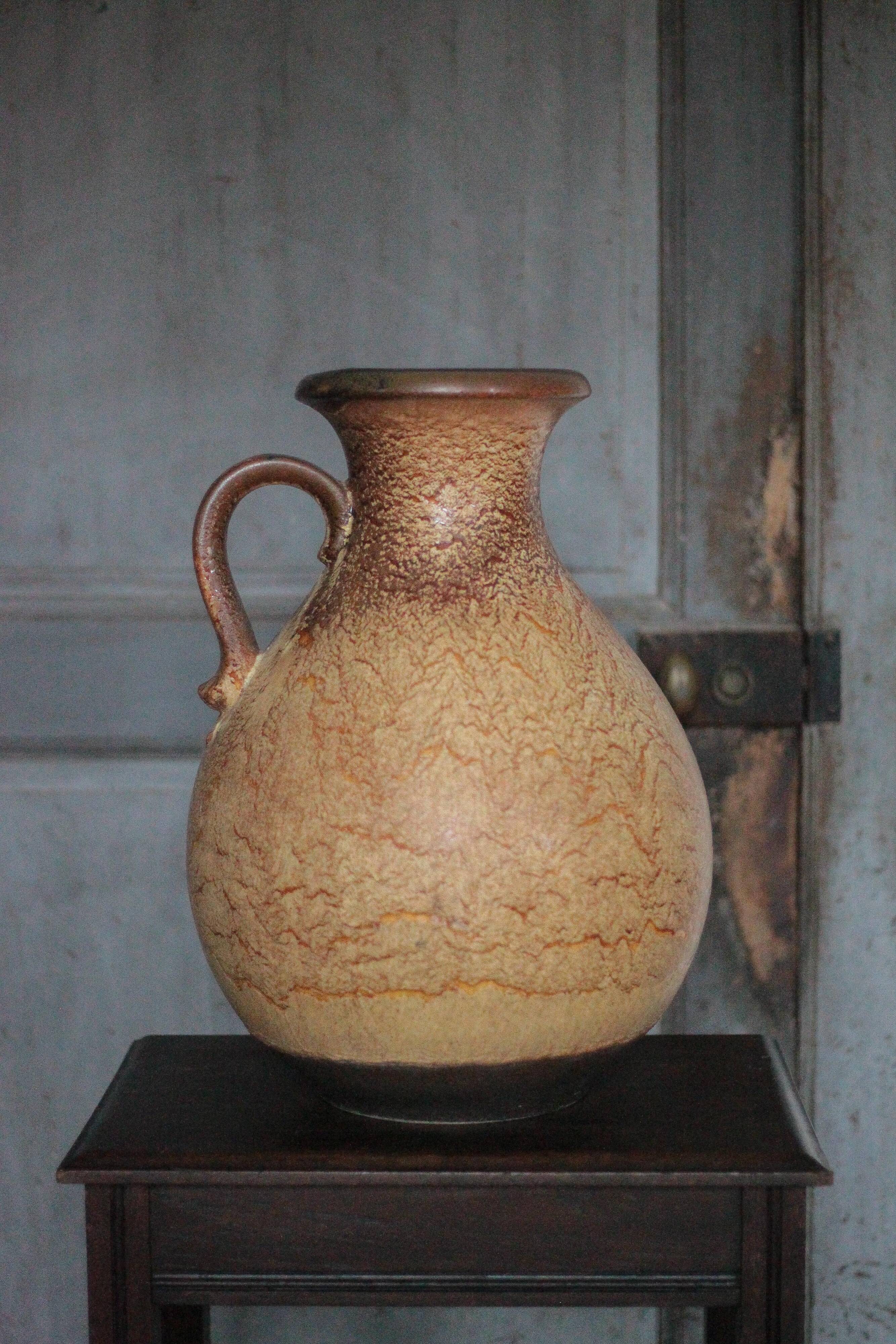 Large ceramic vase 495-48 West Germany, decorative vase, flower pot