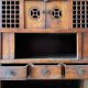 Chinese vessel cabinet 19th century in elm wood