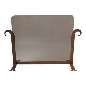 pare-feu en verre fumé