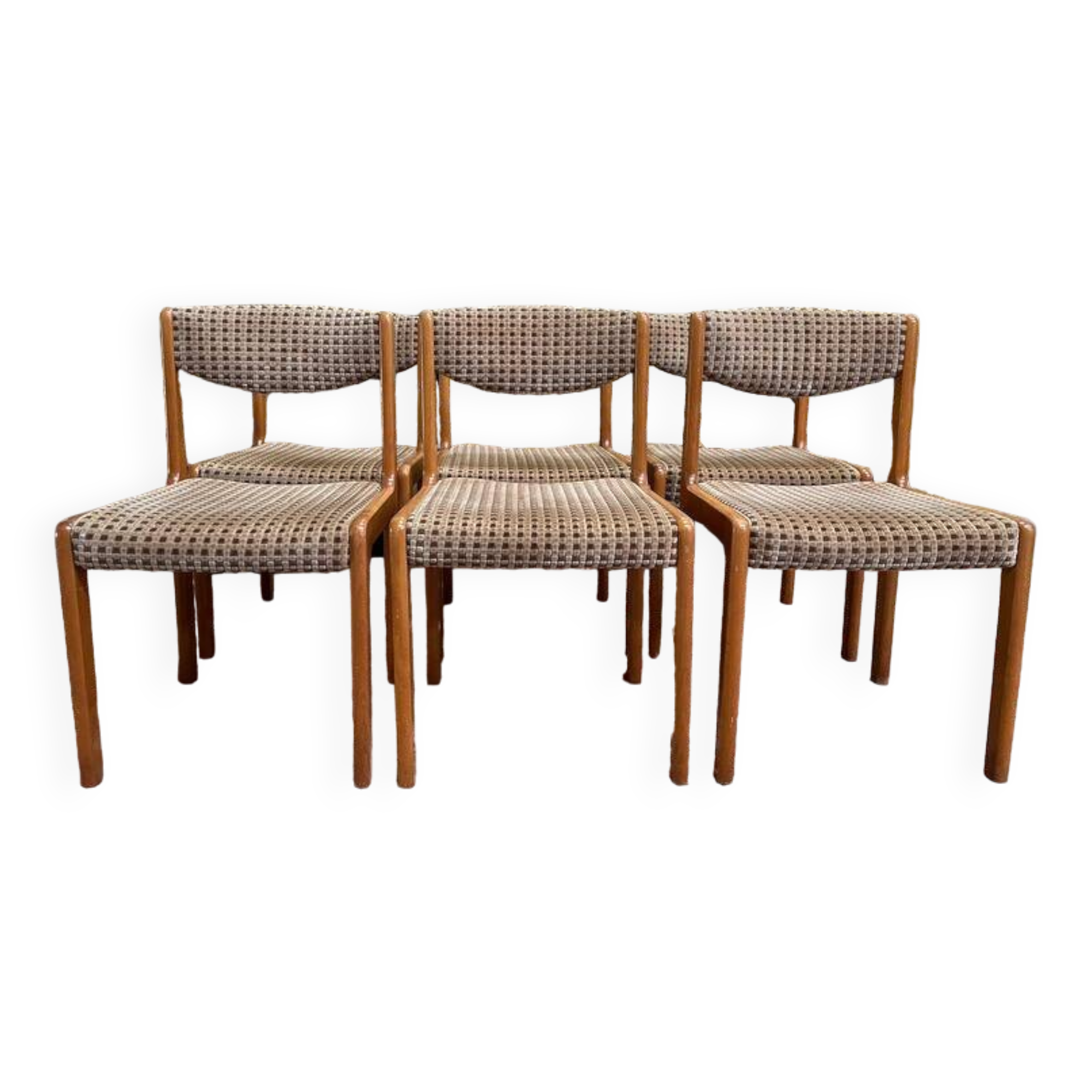 Set of 6 Baumann chairs 1970
