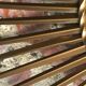 Vintage sun mirror Chaty Vallauris signed with witch's eye Diam 70 cm