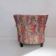 80's fauteuil made with chintz fabric