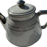 Porcelain and chrome coffee maker