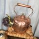 Old copper and brass teapot