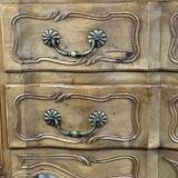 Louis XV style chest of drawers in carved wood
