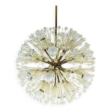 Chandelier autrichien du milieu du siècle Emil Stejnar pissenlit lumière spoutnik Rupert Nikoll années 1950
