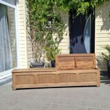 Renovated oak storage bench