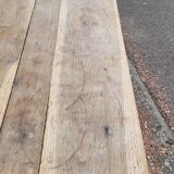 Rustic farm table in old patinated solid oak - 1900s