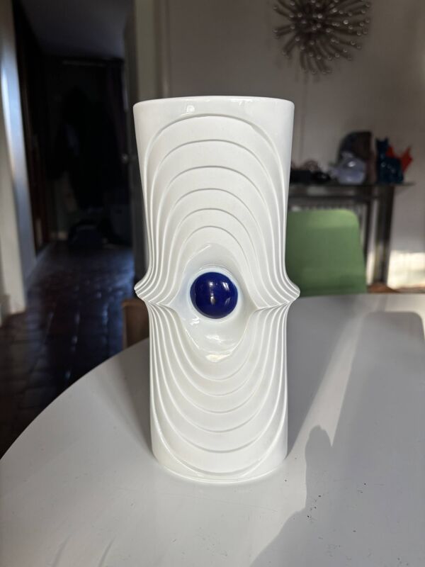 Vase Rosenthal Bavaria en porcelaine blanche, Allemagne 1960