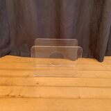 Lucite newspaper stand, 1970s