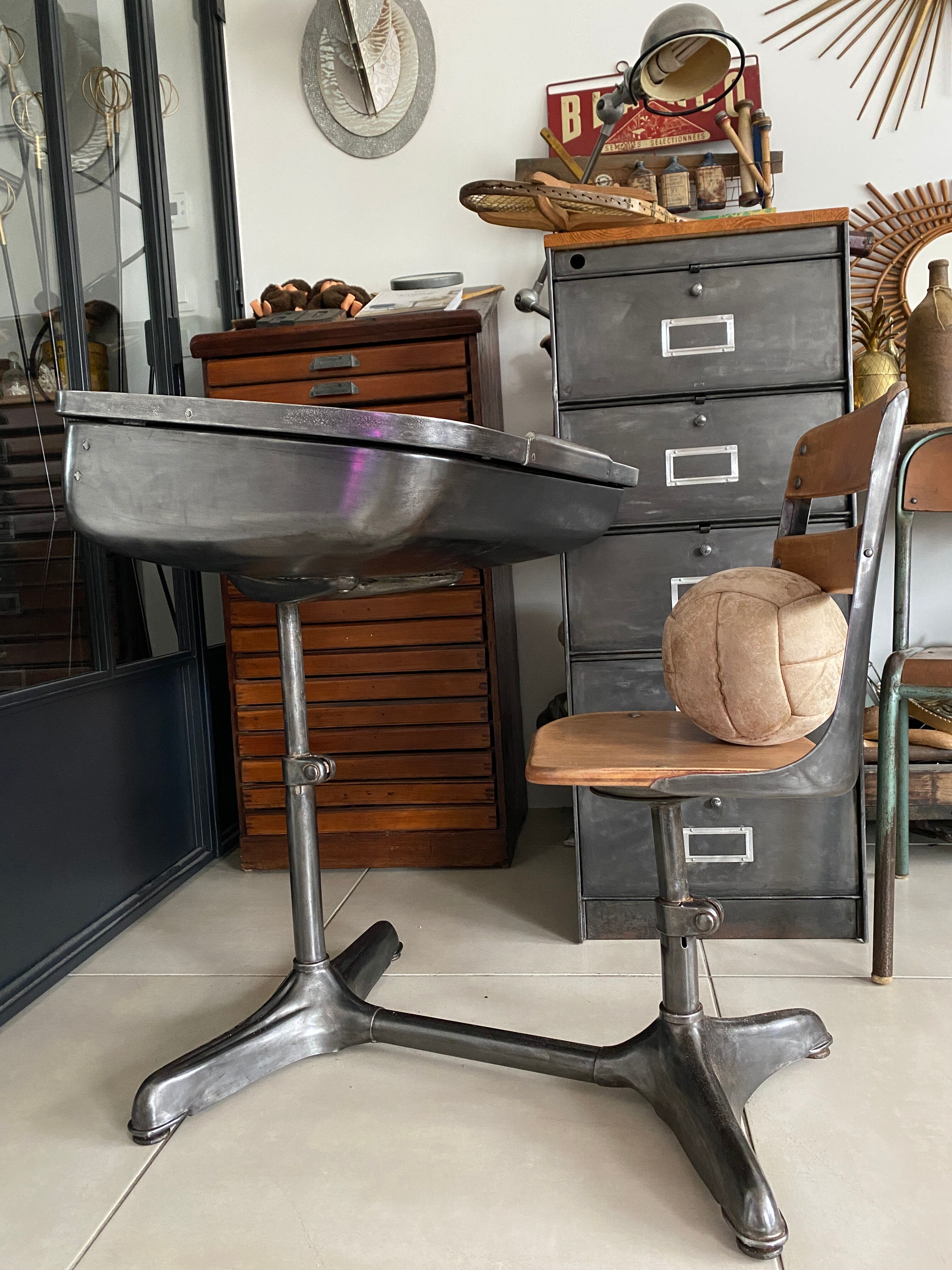 Vintage American school desk