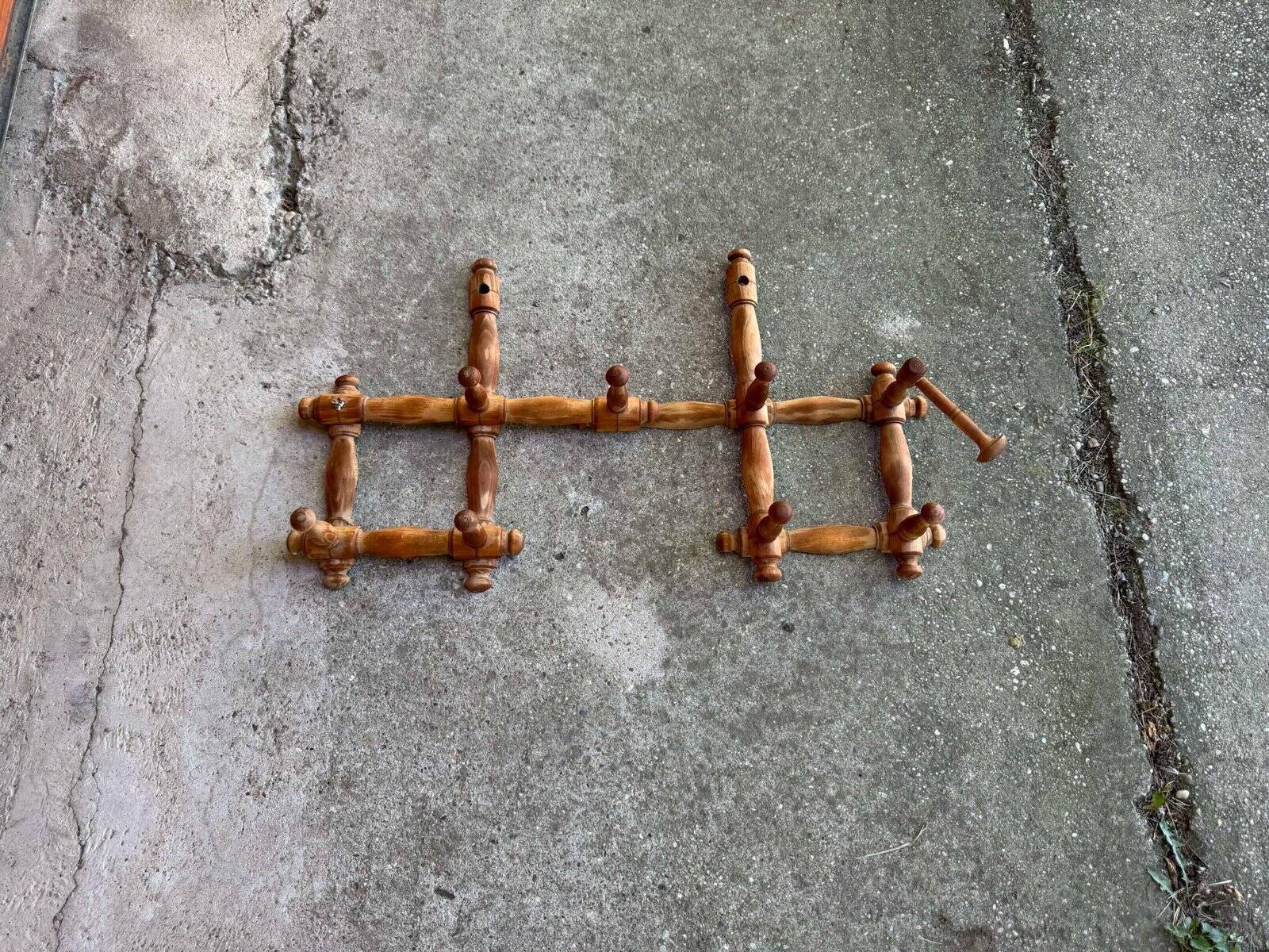 Wall mounted coat rack, 1930s