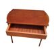 Table basse Mid-Century Modern des années 60 en bois précieux, design vintage.