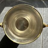 Champagne bucket with swans, in silver and gold metal, attributed to Christofle, 1940/1950