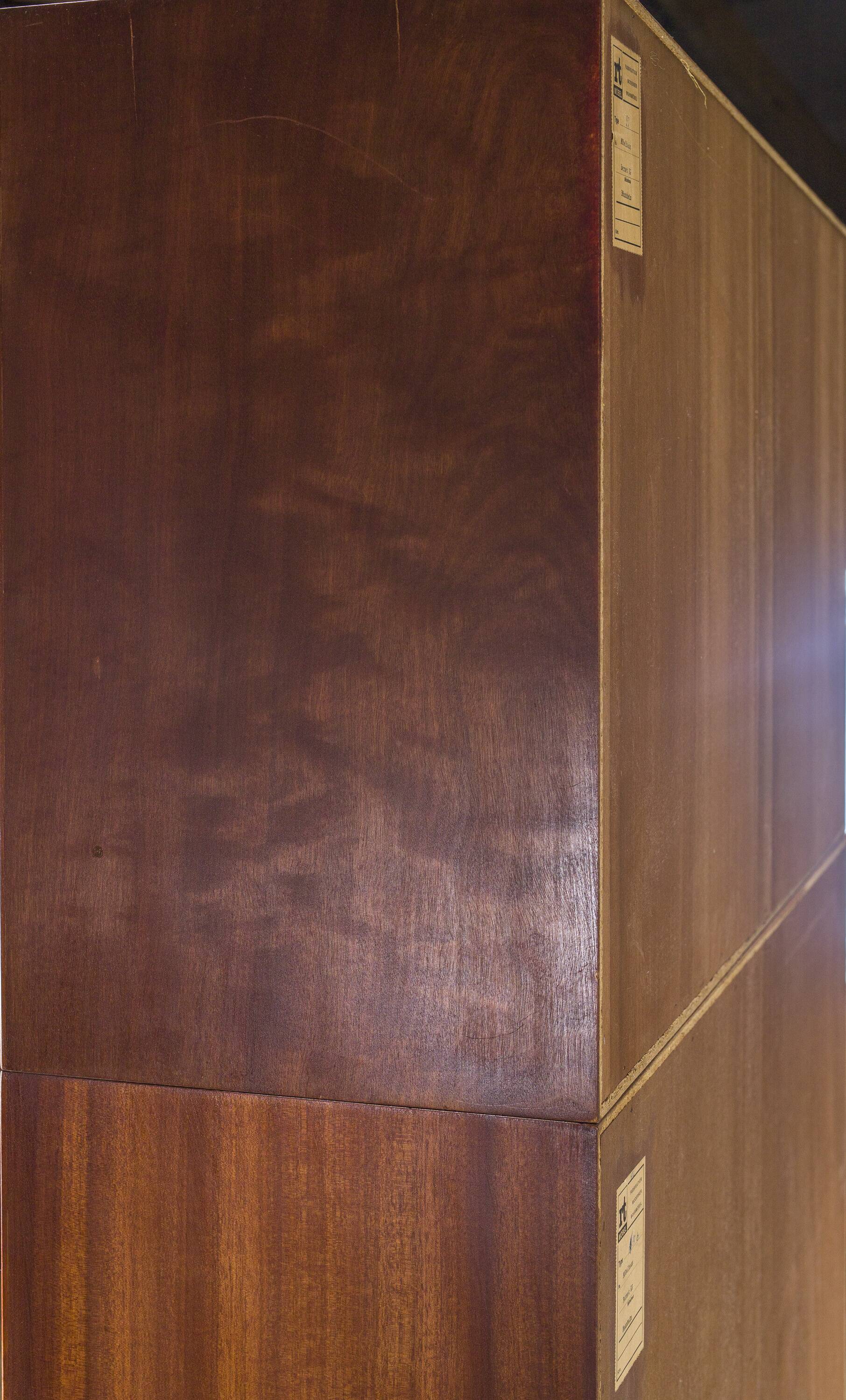 Large Vintage Bookcase with Bar in Teak by Heinrich Riestenpatt, 1960s