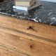 20th century Louis Philippe style wood and marble chest of drawers