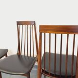Set of 4 vintage Scandinavian style rosewood chairs from the 60s, by Ernst Martin Dettinger