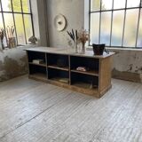 Double-sided counter with XL oak compartments