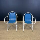 Set of 4 stak-a-baye chairs for Sebel