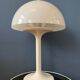 Vintage white Space Age Dijkstra mushroom table lamp