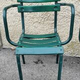 Series of 4 garden chairs