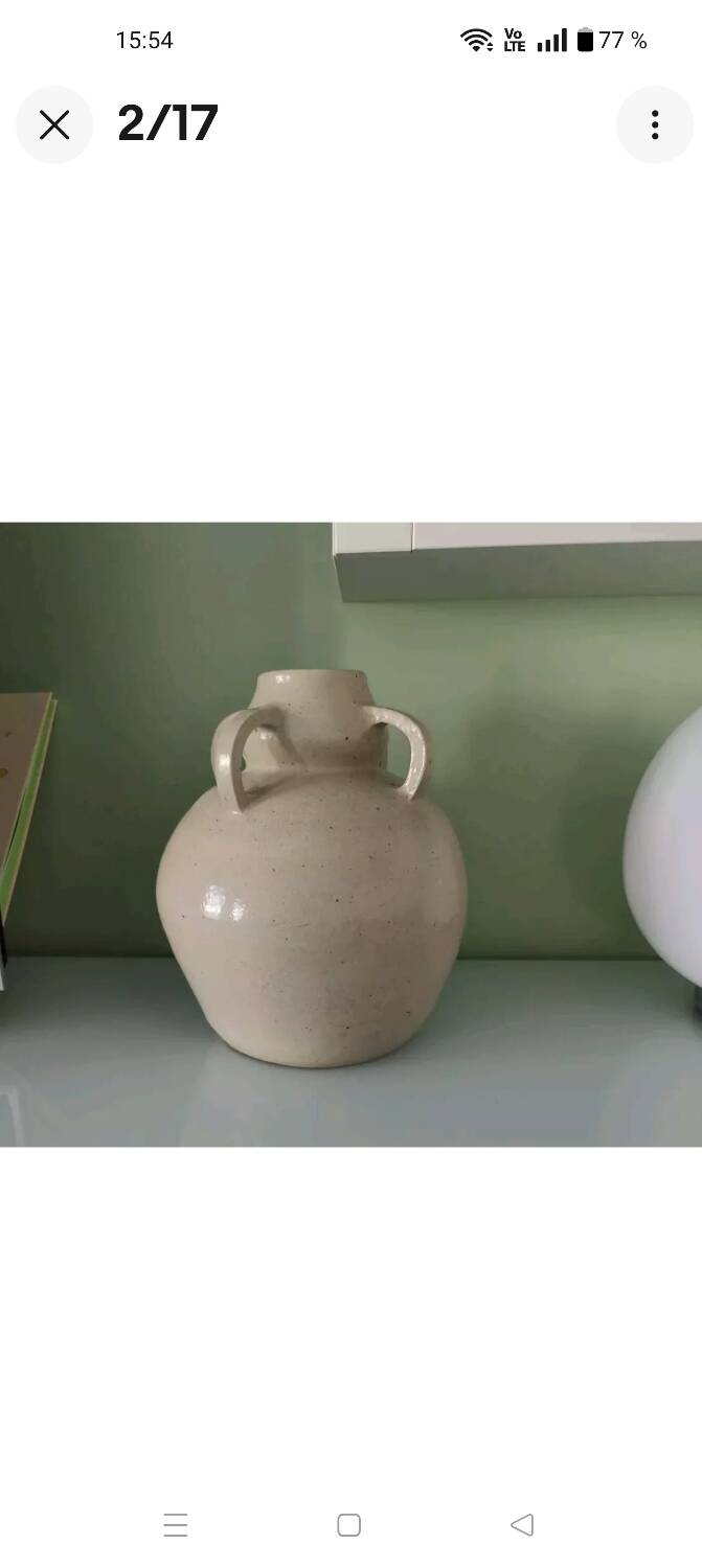 Betzy augeron (1882-1976) large ceramic vase / glazed stoneware 1930 lol-