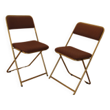 Pair of folding chairs, LaFuma