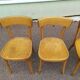 Lot de 4 chaises de bistrot en bois