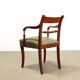 Antique Regency armchair in mahogany, upholstered seat, UK 1800s