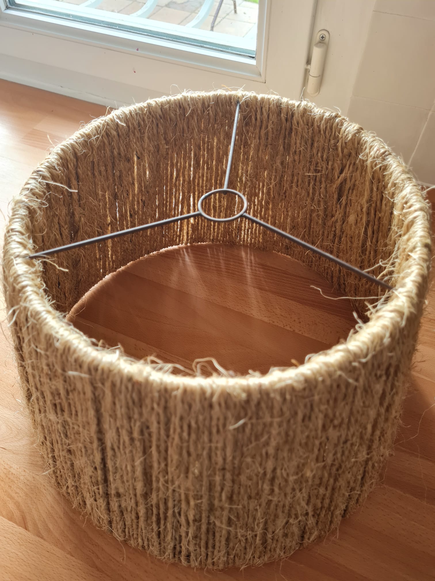 Suspension en corde naturelle vintage