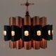 Copper & Black Pendant Lamp by Werner Schou for Coronell Elektro — Denmark, 1960s