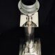 Silver metal lamp foot