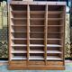 Triple notary filing cabinet in oak 1960