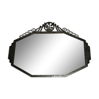 Art Deco style metal mirror