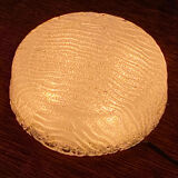Vintage 1980s Round Molded Glass Ice Cube Wall Sconce