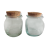 Duo of bulled jars