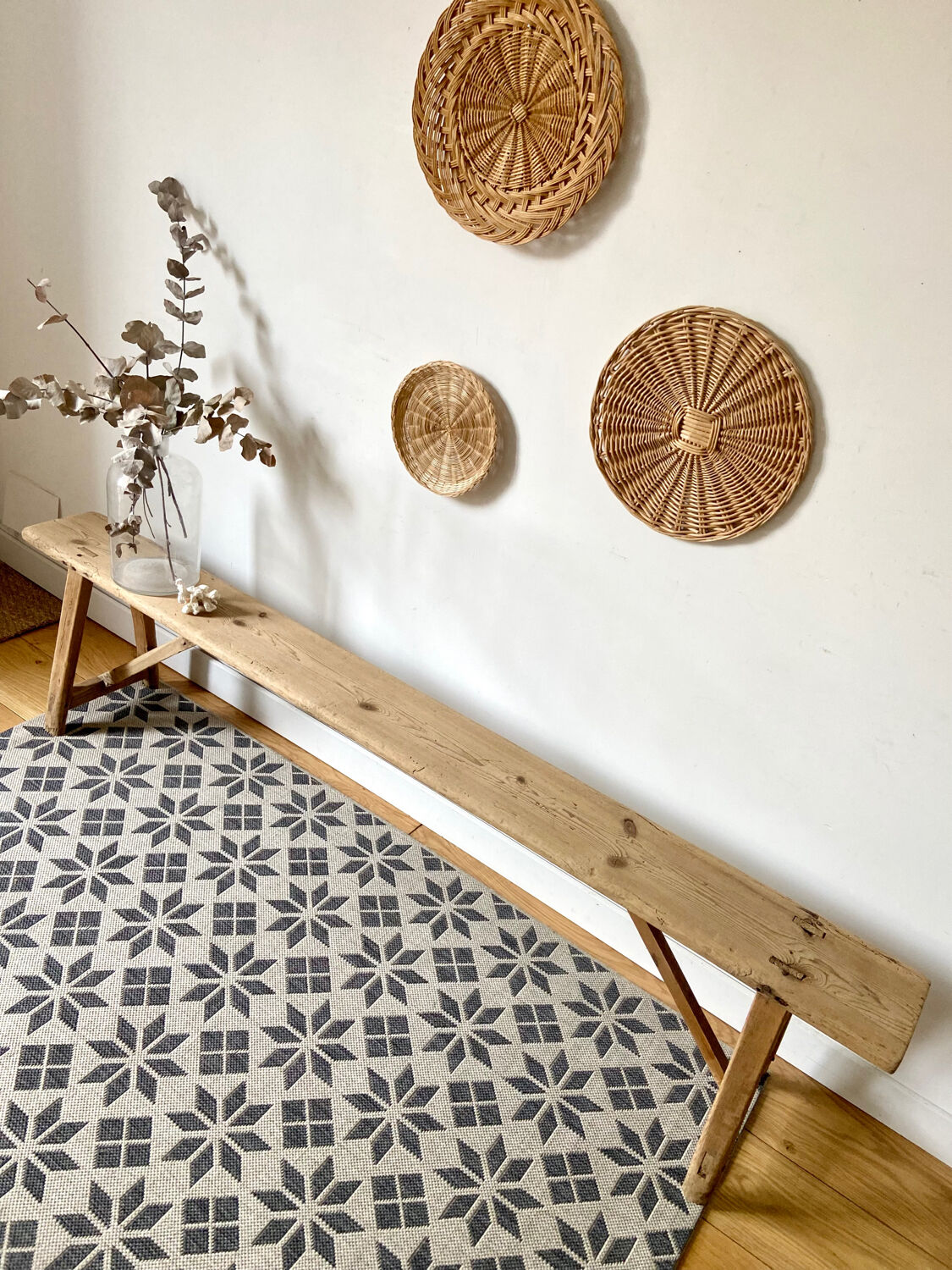 Restored farm bench - 193 cm