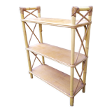 Bamboo and rattan shelf 50-60s