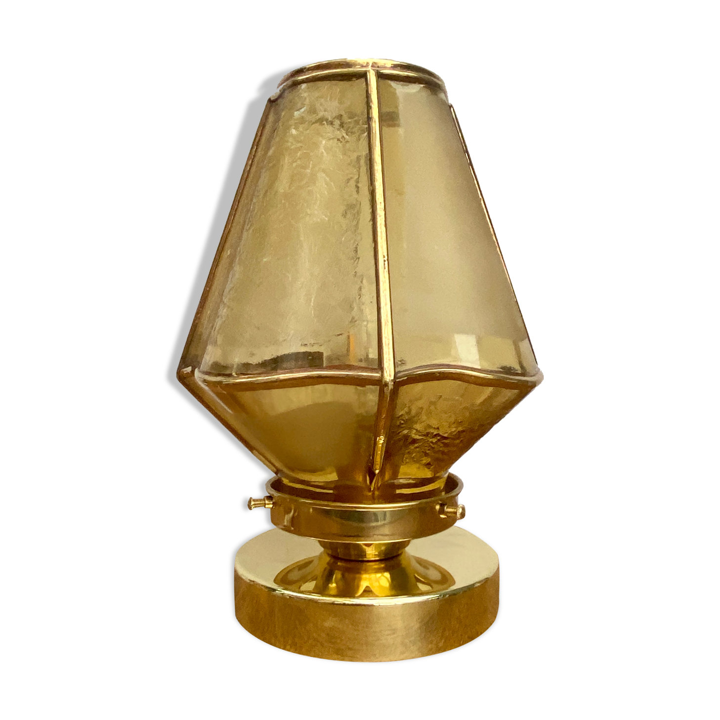 Lampe à poser globe vintage en verre