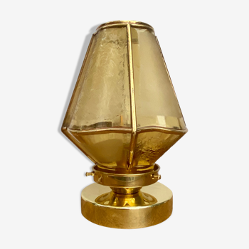 Vintage glass globe-laying lamp
