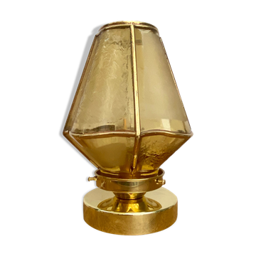 Lampe à poser globe vintage en verre