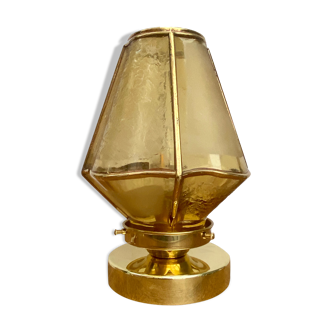 Vintage glass globe-laying lamp