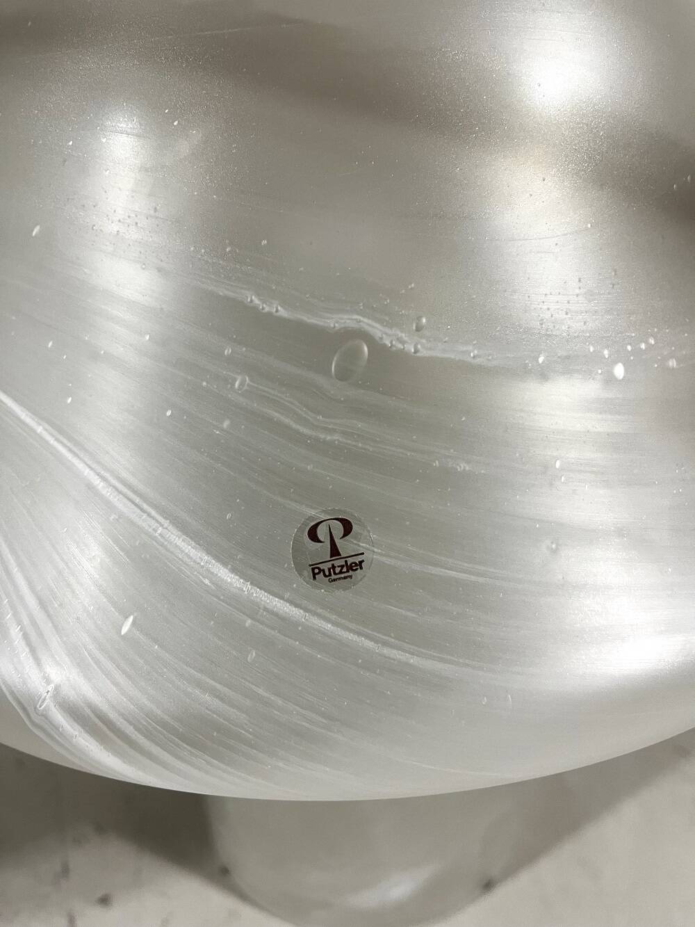 Peill & Putzler glass mushroom table lamps 1970’s