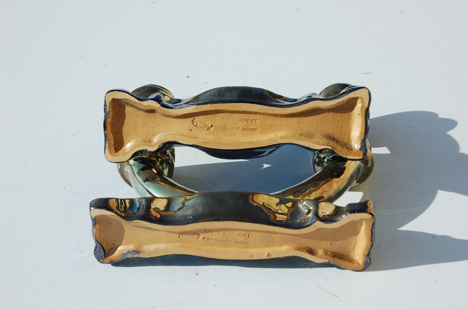 Bougeoirs "flamed sandstone of the Vosges" Rambervillers