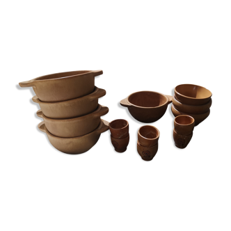 PRODUCT MONOPRIX MONTPARNASSE - Set of sandstone containers